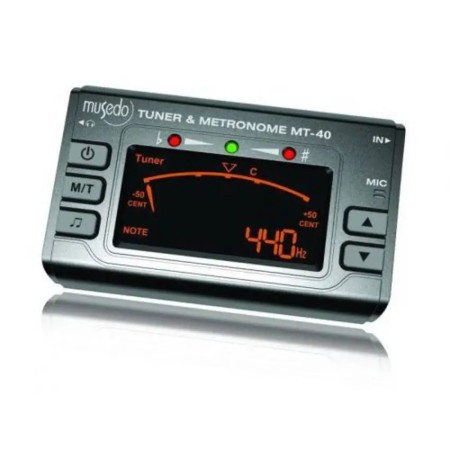 TUNER AND MUSED METRONOME MT-40 + CLAMP Musedo - 1
