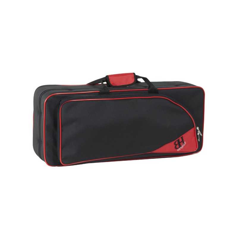 Estojo para saxofone alto HB112 Preto/Vermelho Mochila - Sanganxa.com