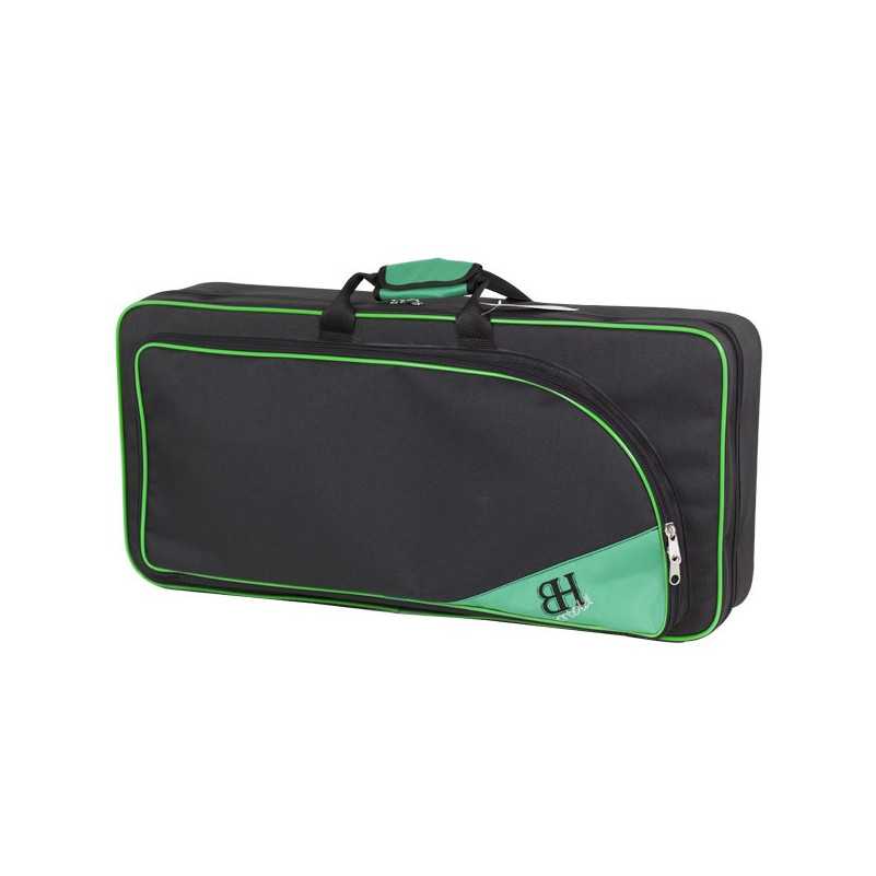 Estojo para trompete Ortola Hb102 Mochila Preto Preto Verde - Sanganxa.com