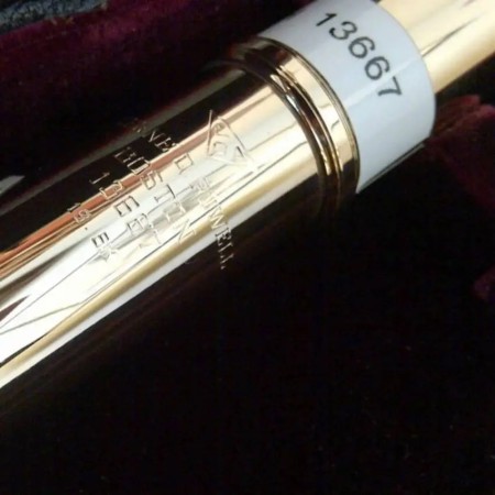 GOLD FLUTE POWELL HANDMADE CUSTOM 19.5K AG Powell - 1