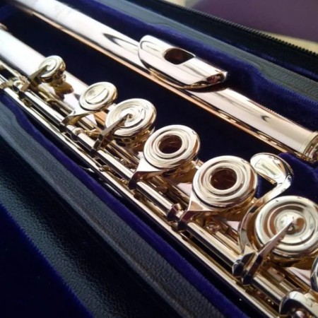 POWELL HANDMADE CUSTOM 19.5K 14k GOLD FLAUTA Powell - 1