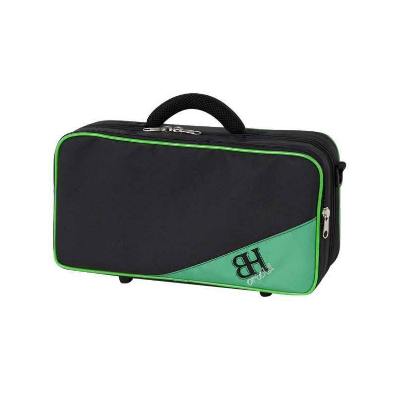 Requinto Hb198 Mala de mochila preta/verde - Ortola - Sanganxa.com