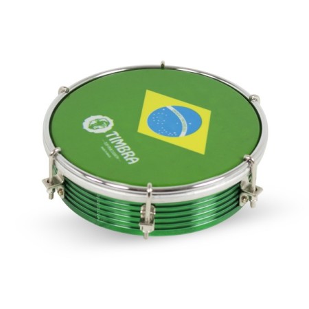 Tamborim 6" Aluminio Timbra Ti8670 Verde - Timbra -  Sanganxa.com