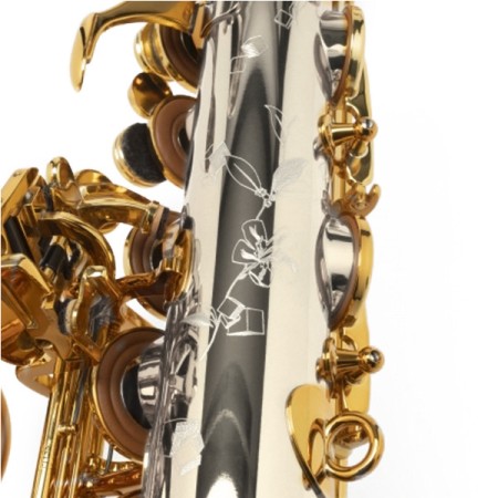 Saxofone Alto Selmer Supreme AVG VO Chaves lacadas a prata - Sanganxa.com