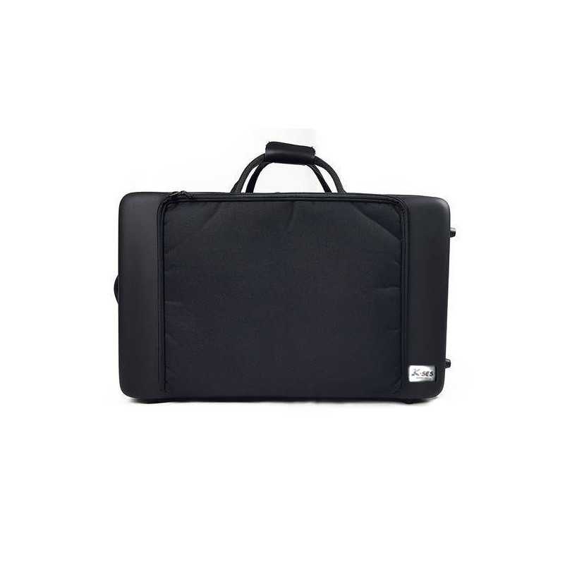 K-ses Premium Matte Black Retangular Horn Case Alexander 103