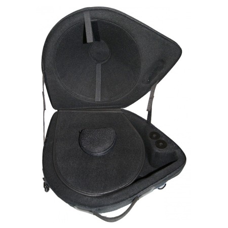 K-Ses Premium Matte Black Matte Bell Shaped Detachable Horn Case - (Capa para trompa destacável em forma de sino) Sanganxa.com