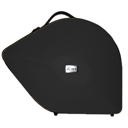 K-Ses Premium Matte Black Matte Bell Shaped Detachable Horn Case - (Capa para trompa destacável em forma de sino) Sanganxa.com