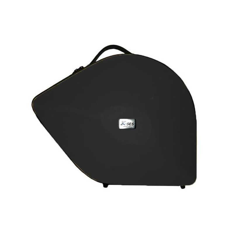 K-Ses Premium Matte Black Matte Bell Shaped Detachable Horn Case - (Capa para trompa destacável em forma de sino) Sanganxa.com