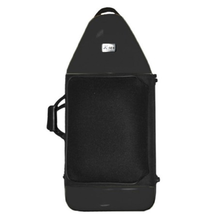 K-Ses Premium Estojo para fagote com campânula curta Preto Brilhante - Sanganxa.com
