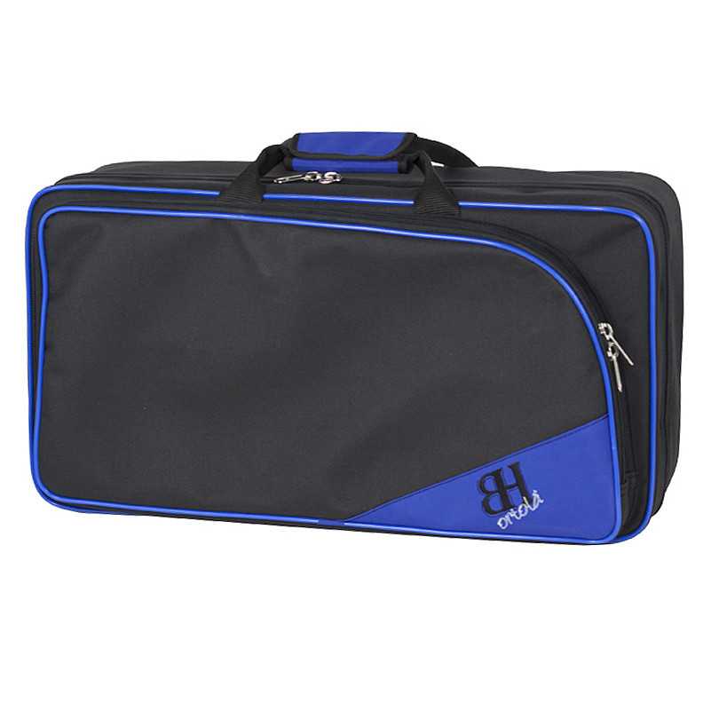 Estojo para trompete Ortola Hb102 Mochila Preto Preto Azul - Sanganxa.com