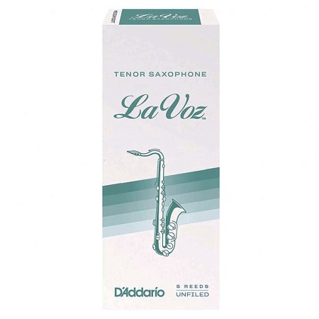 palheta para saxofone tenor d'addario la voz - sanganxa music store