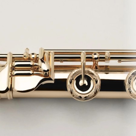 Flauta Powell Personalizada feita à mão em ouro 14K/14K AF14 - Sanganxa.com