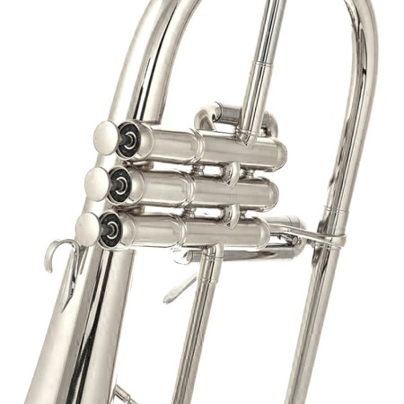adams sonic flugelhorn prateado com campânula 160