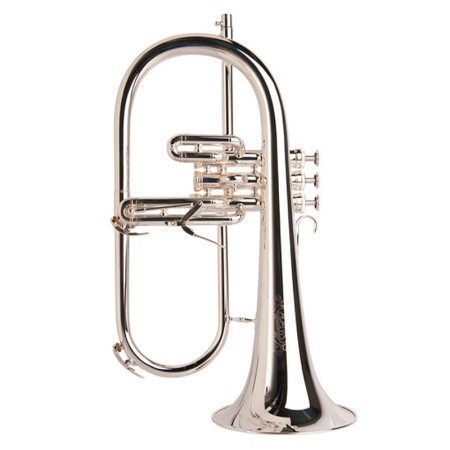 adams sonic flugelhorn prateado com campânula 160