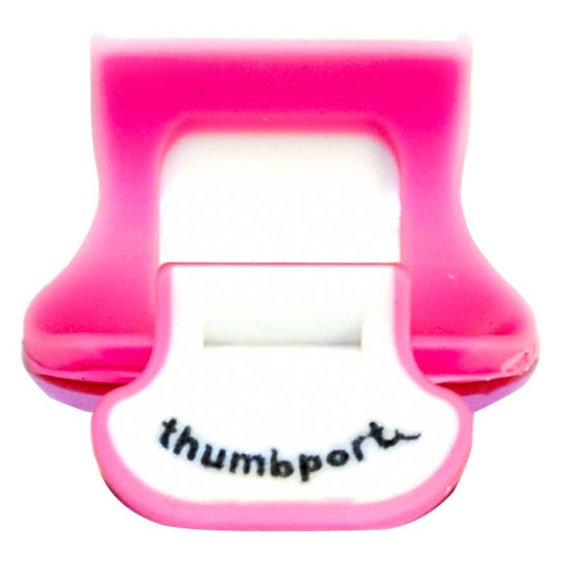 apoio de polegar thumbport para flauta marfim cor-de-rosa -  sanganxa.com
