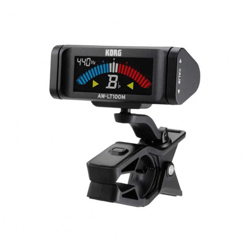 Afinador KORG AW LT100M CLIP ON TUNER, com pinça maior