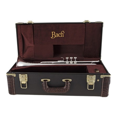 Trompete em Dó Bach C180L Chicago Silver - Sanganxa.com