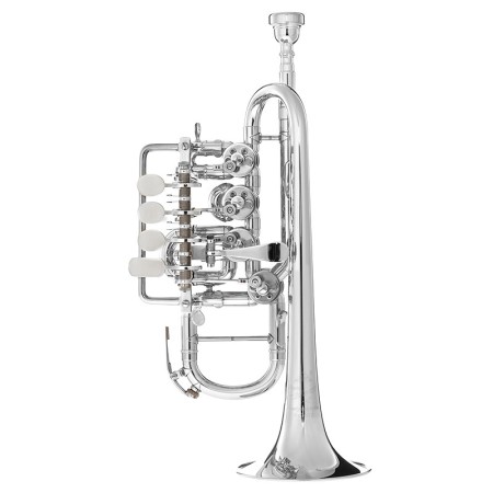Trompete Piccolo J.Scherzer 8111 ST Prata Bb/A - Sanganxa.com