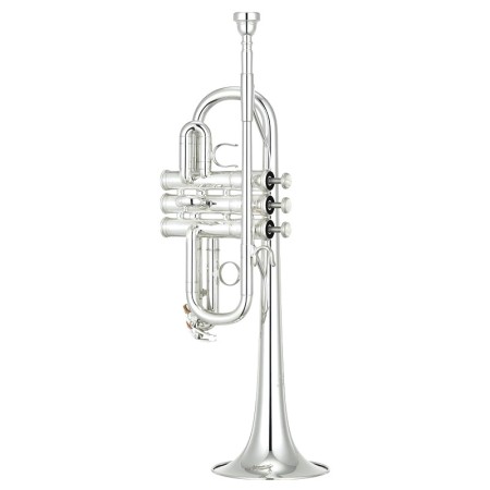 Trompete Yamaha YTR-6610S Eb/Re banhado a prata - Sanganxa.com
