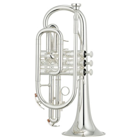 yamaha ycr 2330iii cornet bb banhado a prata | sanganxa music store