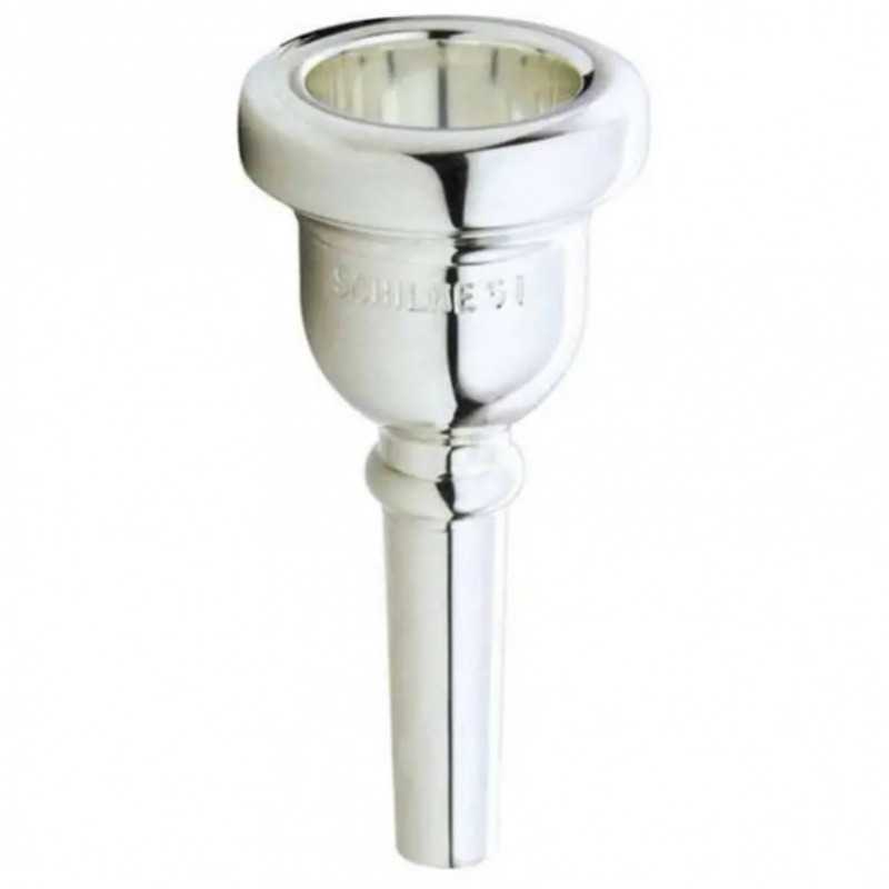 Bocal para trombone baixo Schilke 58 Prata - Sanganxa.com