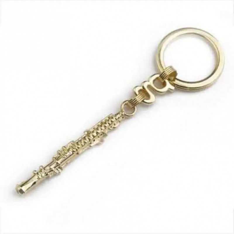 Porta-chaves Oboé GMUSICAL Ouro 18K alta bijutaria