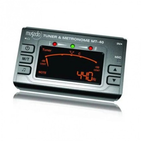 Afinador e Metrónomo Musedo MT-40 + Clamp | Sanganxa Music Store