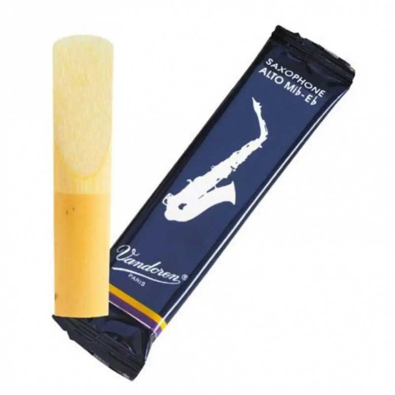 Palheta para saxofone alto Vandoren Tradicional - Sanganxa.com