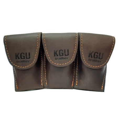 saco 2 boquilhas para trompa kgubrass pele castanha | sanganxa music store