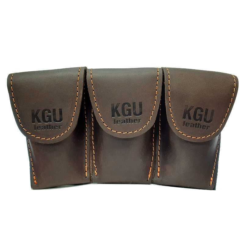 saco 2 boquilhas para trompa kgubrass pele castanha | sanganxa music store