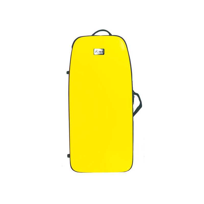K-Ses Premium Compac Gloss Yellow Alto Saxophone Case - Sanganxa.com