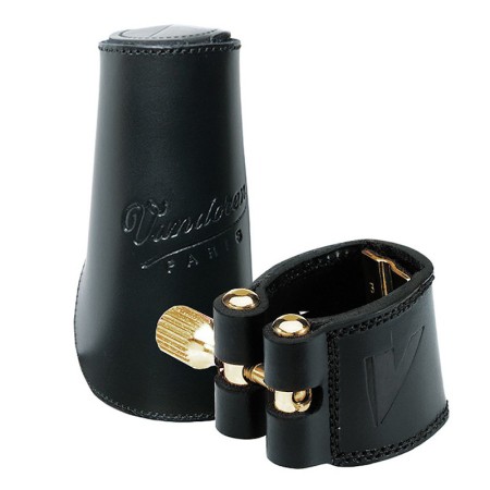 braçadeira para saxofone alto vandoren em pele lc27l -  sanganxa.com