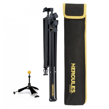 suporte para clarinete hercules ds440bp travlite + suporte para música - sanganxa music store