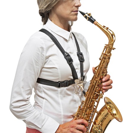 bg s41msh arnês para saxofone mulher -sanganxa music store