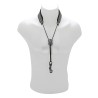 cordão para saxofone bg standard s20sh mosquetão almofadado de plástico