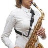 bg s02m correia de ombro para saxofone com gancho de metal - sanganxa music store