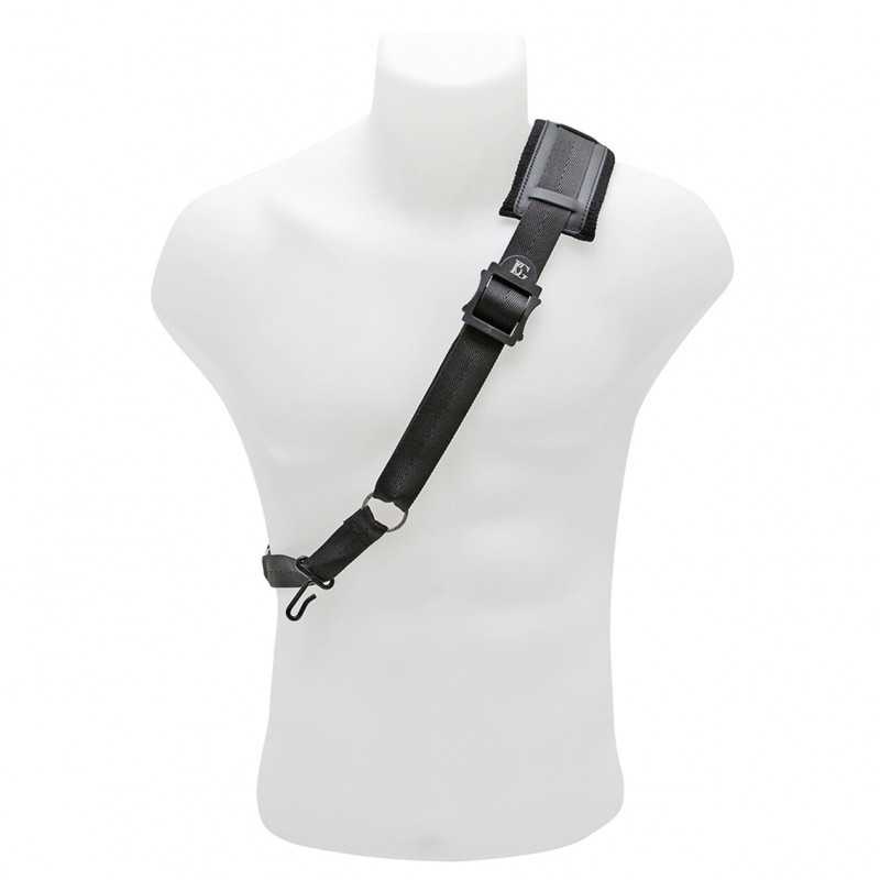 bg s02m correia de ombro para saxofone com gancho de metal - sanganxa music store
