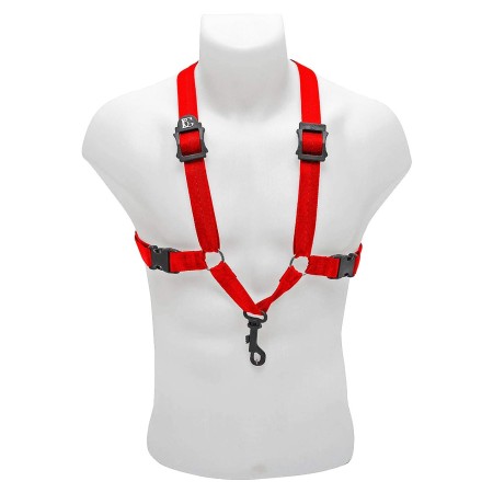 bg s409sh arnês para saxofone red man - sanganxa music store