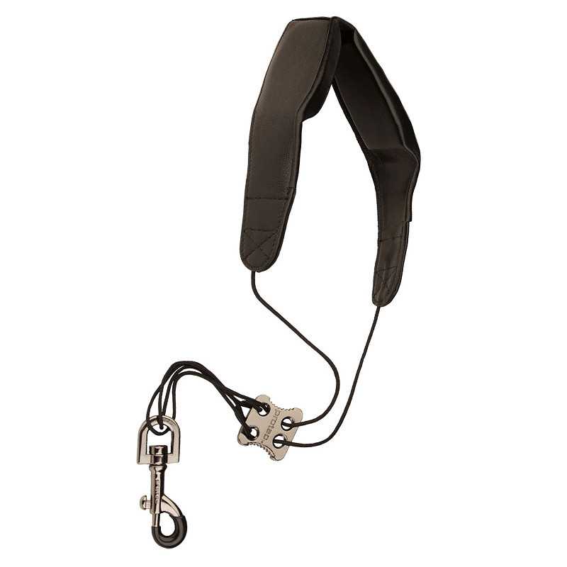 correia para saxofone protec l305m couro mosquetão 24" - sanganxa music store