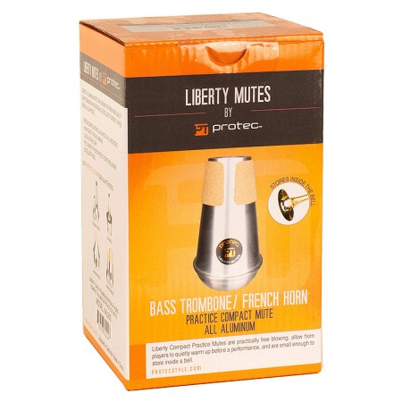 protec studio horn ou bass trombone mute ml205 liberty - sanganxa music store