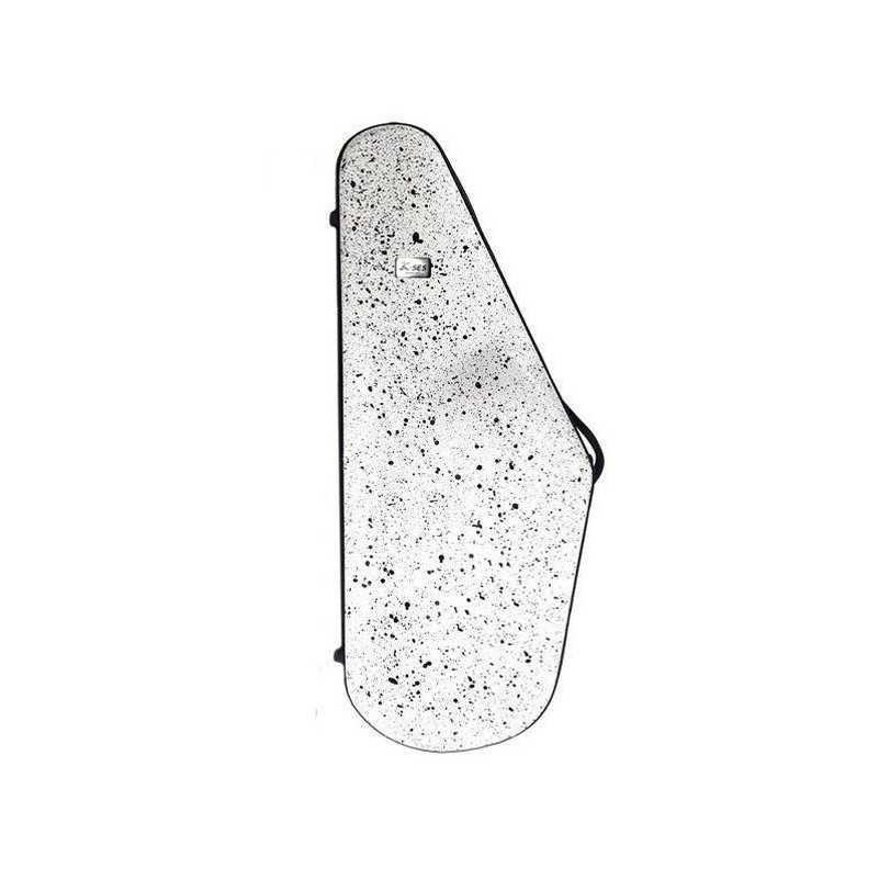 K-Ses Premium Fusion Matte White Tenor Shape Case - Sanganxa.com