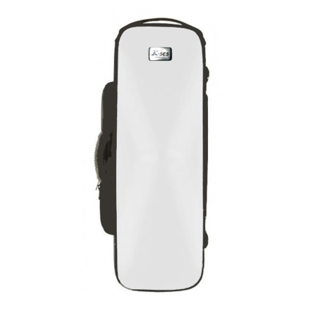 Estojo K-Ses Premium White Gloss Saxofone Soprano - Sanganxa.com