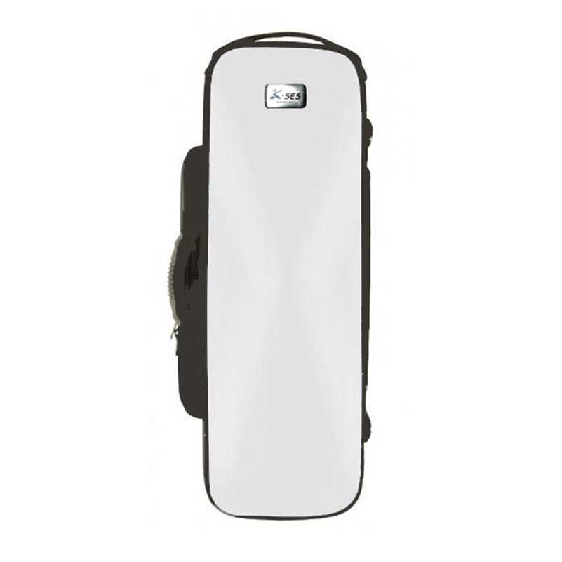 Estojo K-Ses Premium White Gloss Saxofone Soprano - Sanganxa.com
