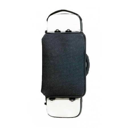 Estojo para saxofone soprano K-Ses Premium Fusion Branco Brilhante - Sanganxa.com