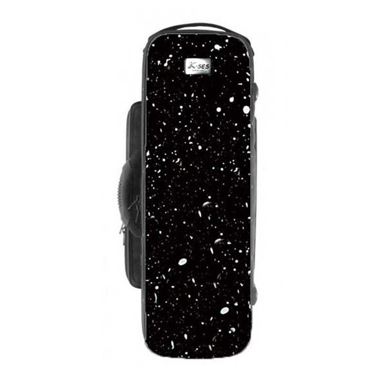 Estojo para saxofone soprano K-Ses Premium Fusion Preto Brilhante - Sanganxa.com