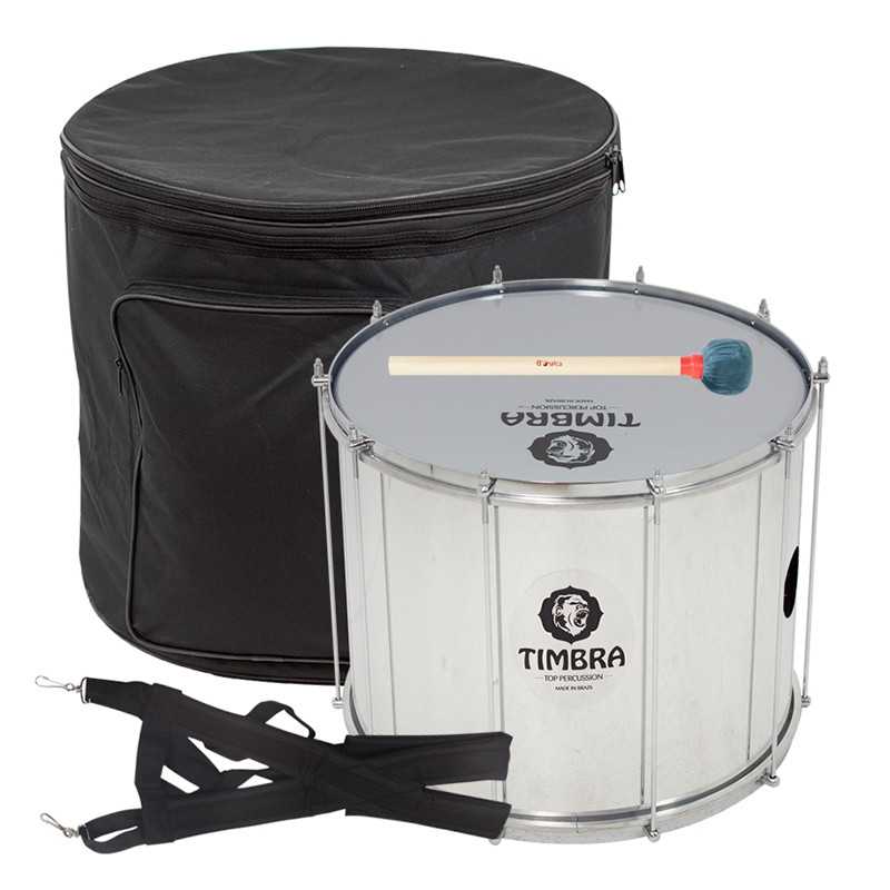 Surdo Pack Timbra 18 "x40cm Ti8236 10 Div mace cover & harness - Sanganxa.com