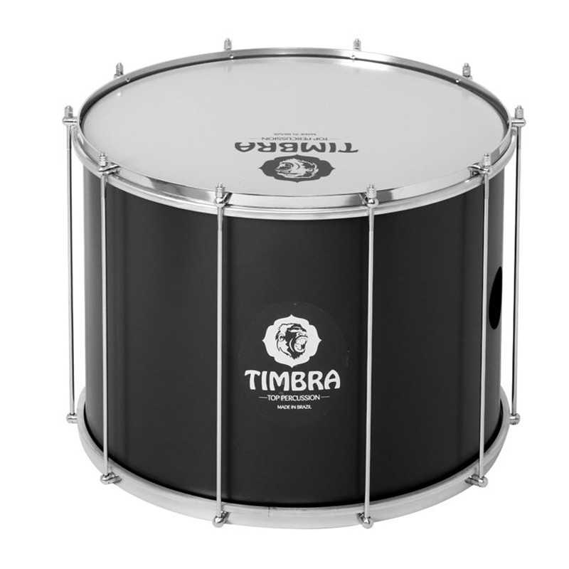 Surdo Timbra 20 "x40cm Ti5916 10 Div Alumínio preto mate - Sanganxa.com