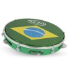 Pandeiro Izzo 10" Abs Verde Cor Bandeira do Brasil Patch Iz3438 - Sanganxa.com