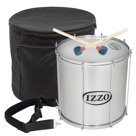 Pack Surdo Izzo 18 "x45cm Iz7996 8 Div Alumínio + Correia + Coldre + Tacos - Sanganxa.com