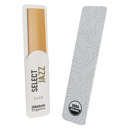 D'addario Organic Select Jazz Filed - Palheta para Saxofone Barítono - D'addario Organic Select Jazz Filed Sanganxa.com